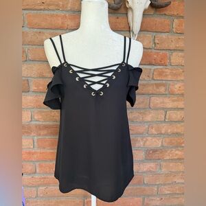 Express black strappy tank